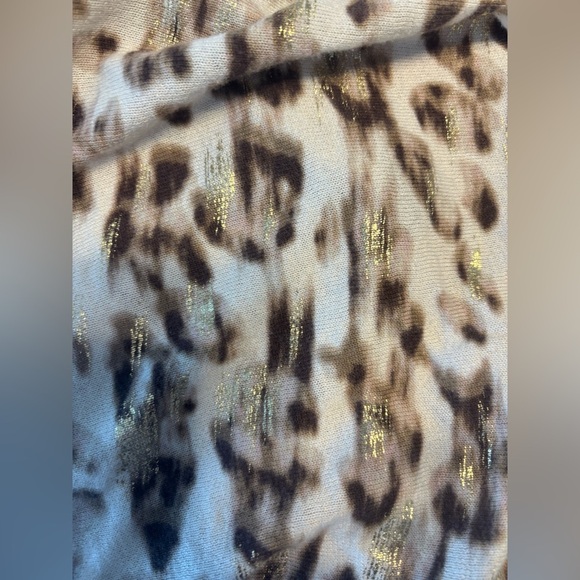 Chicos Animal Print Cardigan Elbow Sleeve Open Front Oversized Sz 0, Wmns 4, Sm - Picture 5 of 7